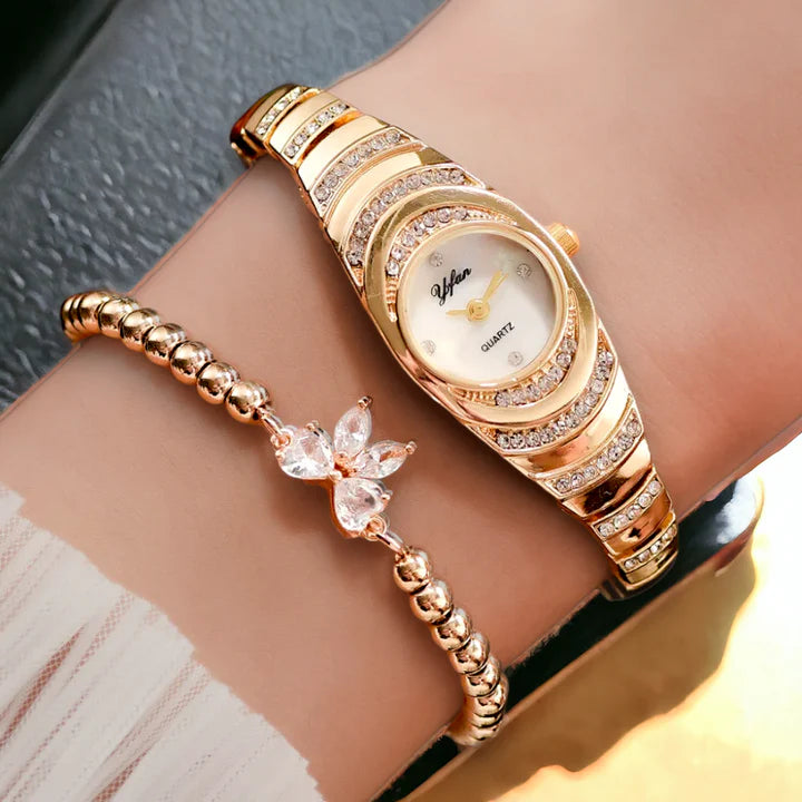 💎EDICIÓN LIMITADA😍Reloj de oro con diamantes que te refleja✨