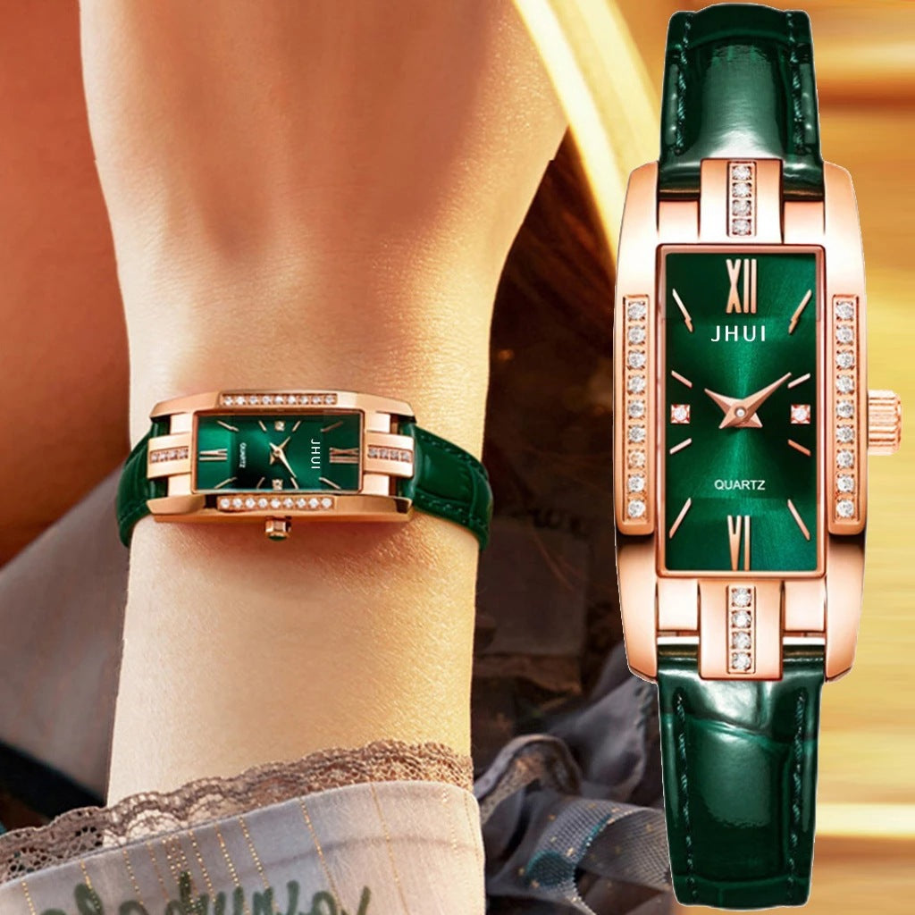 ✨ ¡SOLO NUEVO!❕💎reloj elegante verde de señora💚