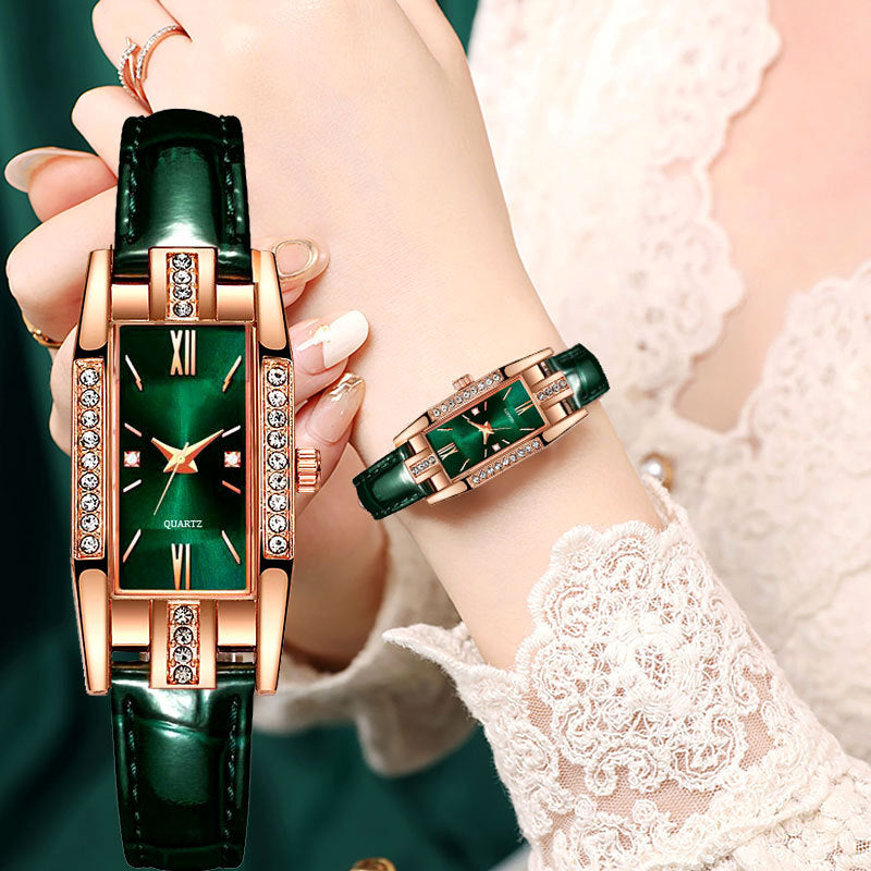 ✨ ¡SOLO NUEVO!❕💎reloj elegante verde de señora💚